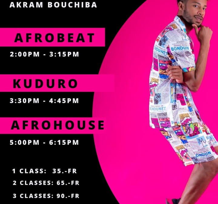 Dance Bootcamp Septemer - Akram Bouchiba - Dance Academy Bern - Afrobeat - Kuduro - Afrohouse