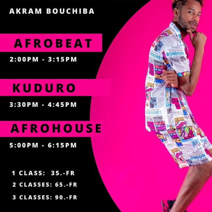 Dance Bootcamp Septemer - Akram Bouchiba - Dance Academy Bern - Afrobeat - Kuduro - Afrohouse