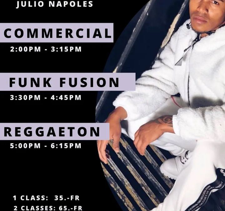 Dance Bootcamp - October 2021 - Julio Napoles - Commercial Hip Hop, Funk Fushion and Reggaeton. WDF Academy - Dance Studio in Bern.