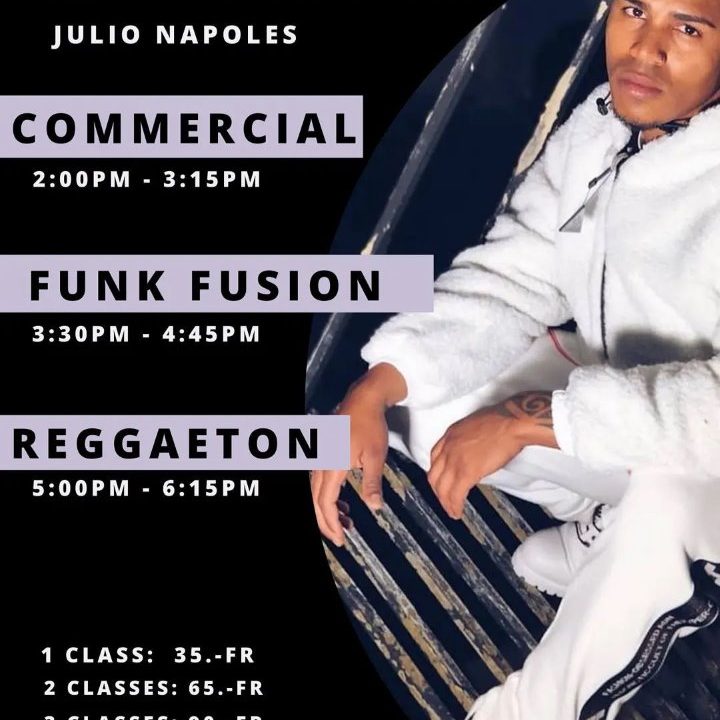 Dance Bootcamp - October 2021 - Julio Napoles - Commercial Hip Hop, Funk Fushion and Reggaeton. WDF Academy - Dance Studio in Bern.
