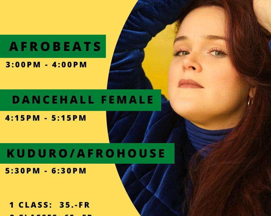 Dance Bootcamp - April 2022 - Livia Diala - Afrobeat, Dancehall Female, Kuduro, Afrohouse. WDF Academy - Dance Studio in Bern.